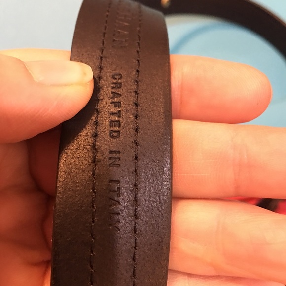 Colehann belt new. Med fur and snaking leather